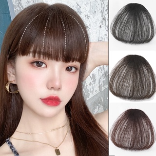 齊劉海假发刘海片Air Bangs Wig Female Net Red Fake Bangs Invisible Seamless Face Repair Qi Liuhai Fluffy Natural Hair Extension Piece Beauty Hair Piece