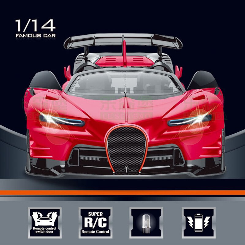 1 14 Famous Car Model Series New Concept Bugatti Style Drift Rc Rechargeable Remote Control Race Car Toy Shopee Malaysia