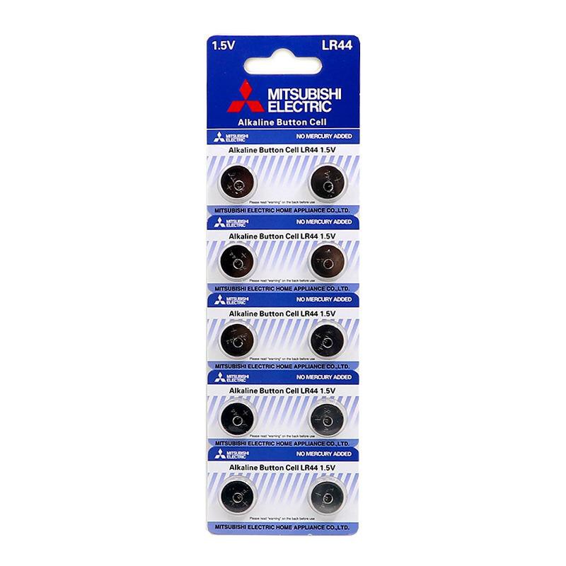 10pcs/pack Mitsubishi LR44 Battery 1.5V Alkaline Button Cell Batteries