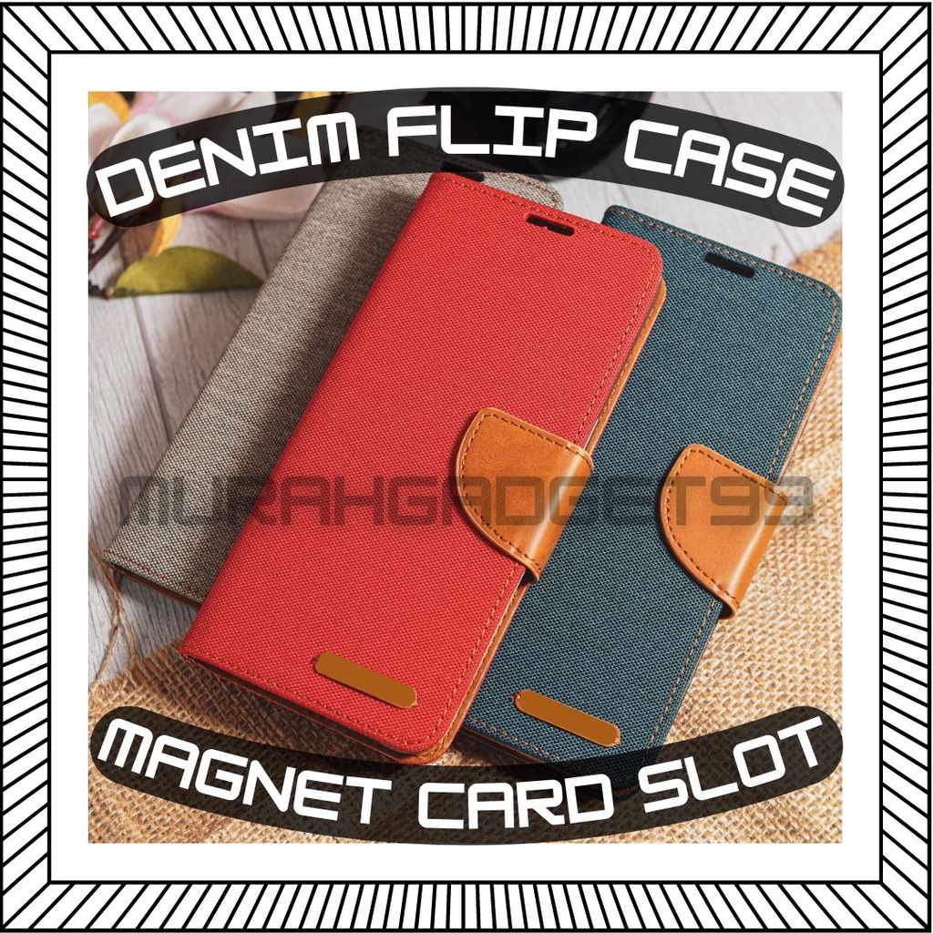 Canvas Flip Cover Vivo Y04 Y29 Y39 Y18 Y28s Y100 Y27 Y17s Y16 Y02 Y11 Y03 Y20 Y12s Y15s Y33s Y1s Y19s Y91c Y35 Y36 Case