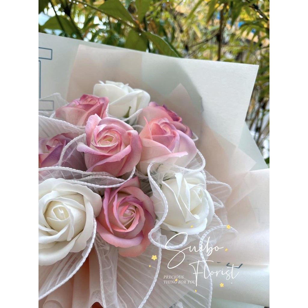 Special Edition 9 Stalk Aurora Pinkrose Bouquet Anniversary Bouquet Flower Bouquet Birthday9朵渐变奥若拉玫瑰花束生日花束纪念日花束送朋友送闺蜜 Shopee Malaysia