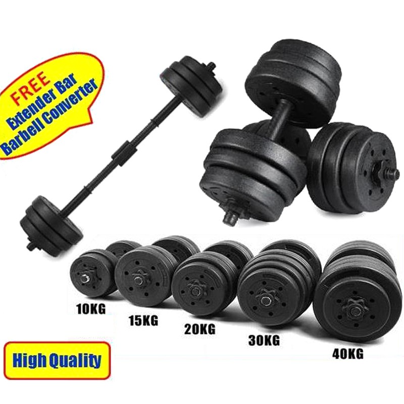 rubber dumbbell set