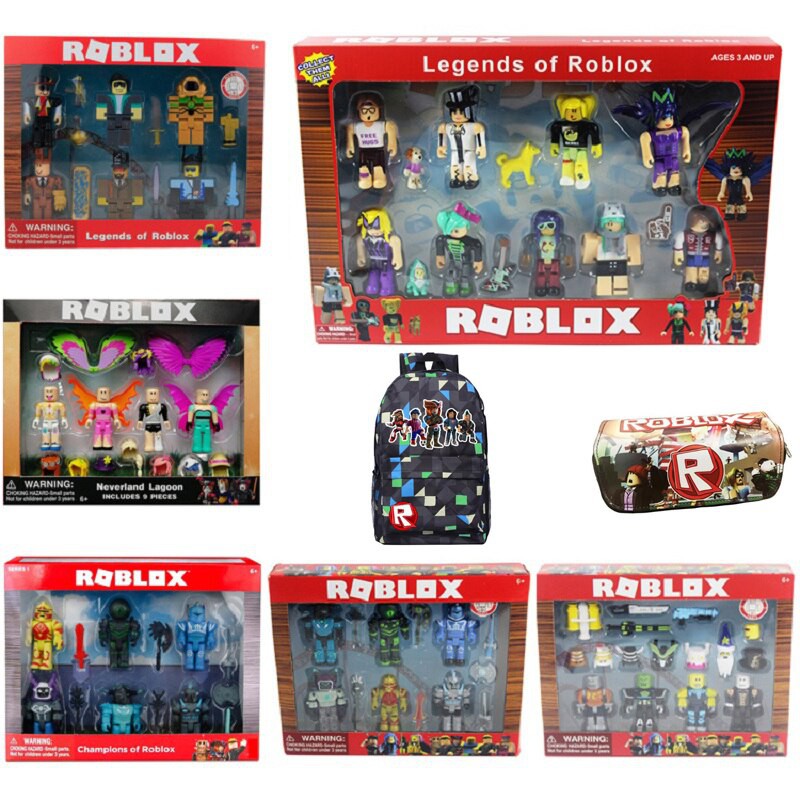 4 6 9pcs Roblox Characters Figure 7 7 5cm Game Figma Oyuncak Action Figuras Toys Boy Backpack Children Party Birthday S Shopee Malaysia - details about 9pcs roblox characters figure 775cm pvc game figma oyuncak action figuras toys
