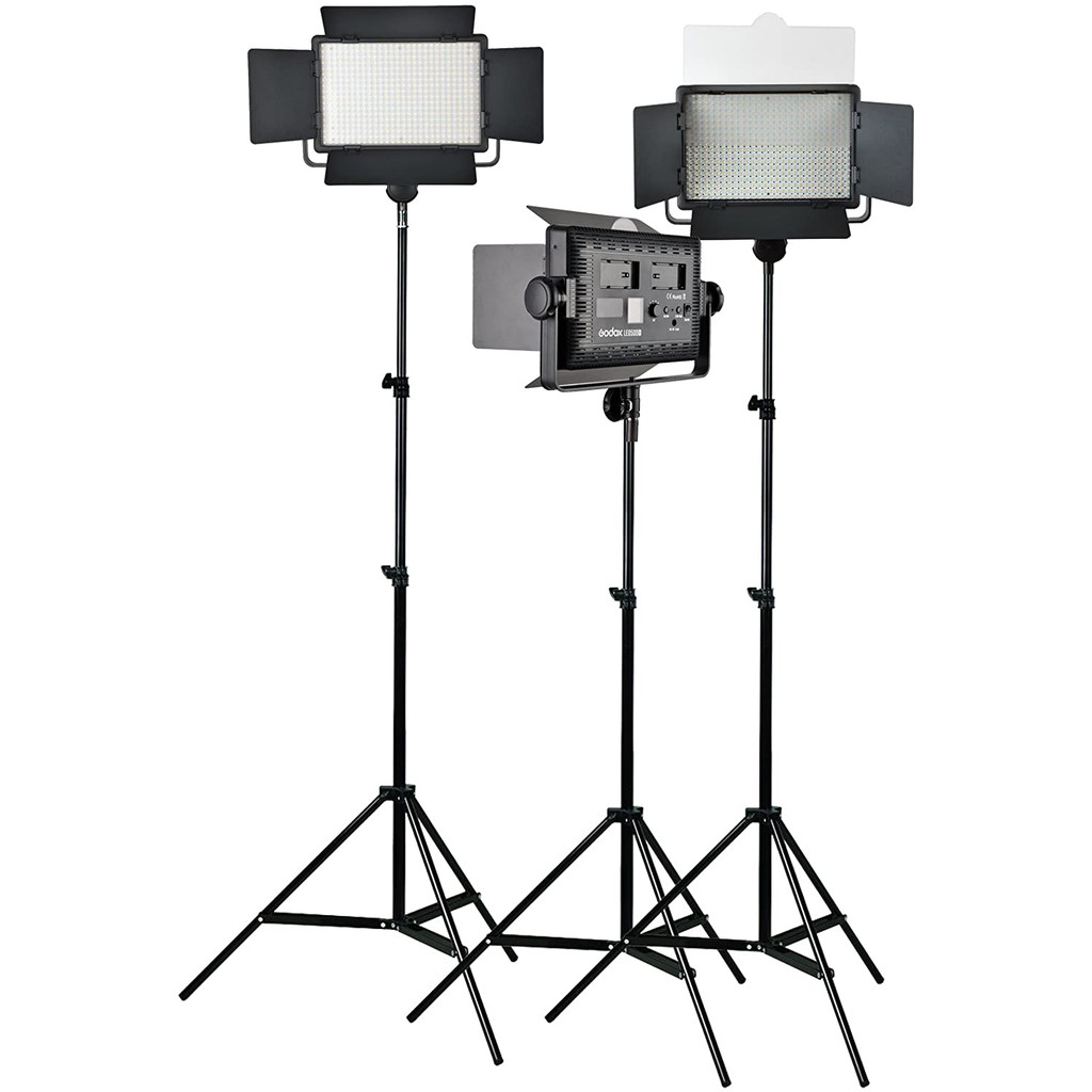 (Ready Stock) Godox LED500C BiColor LED Video Light Set ( 1 Year