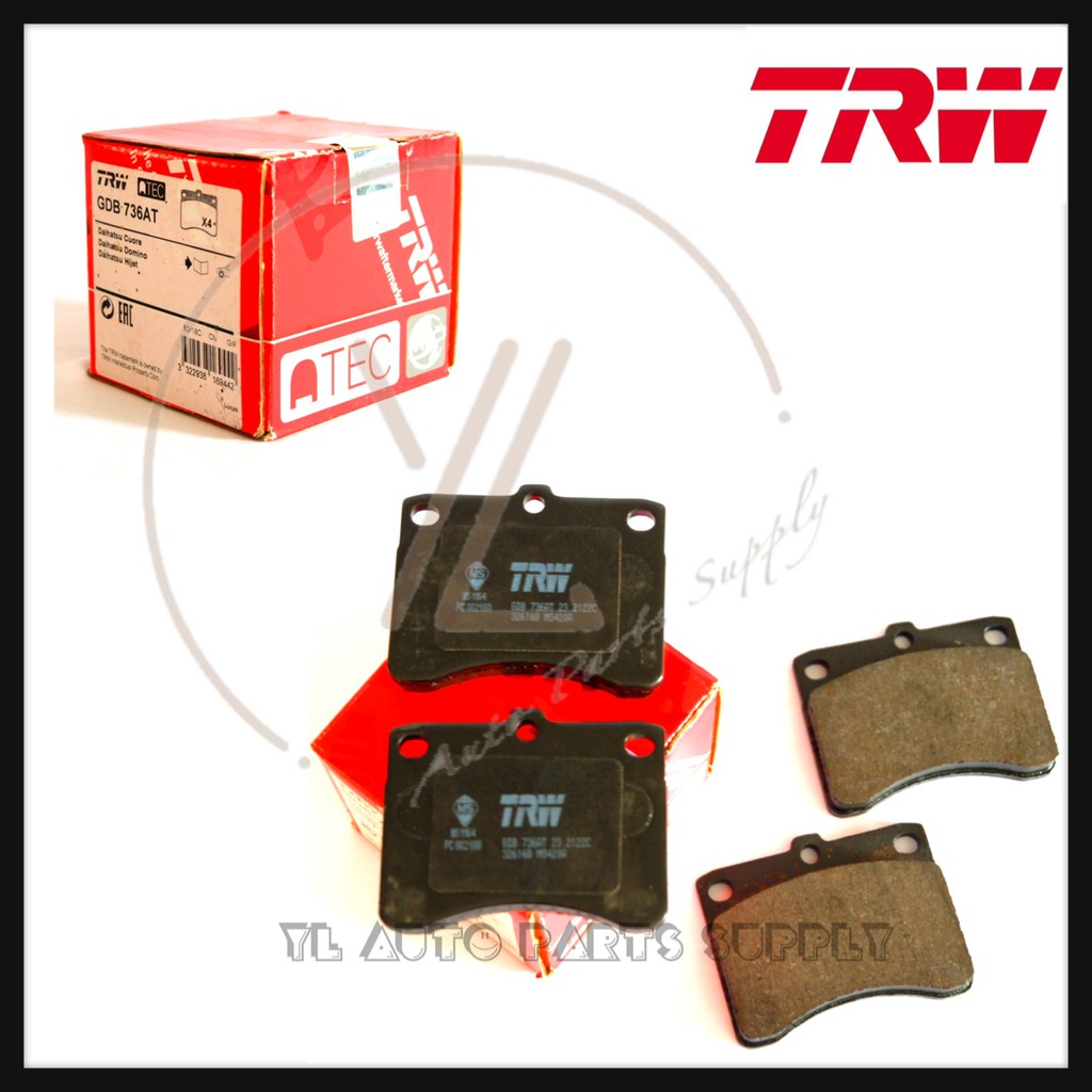 PERODUA KANCIL 660 / 850 TRW FRONT DISC BRAKE PAD ( GDB736 ) | Shopee ...