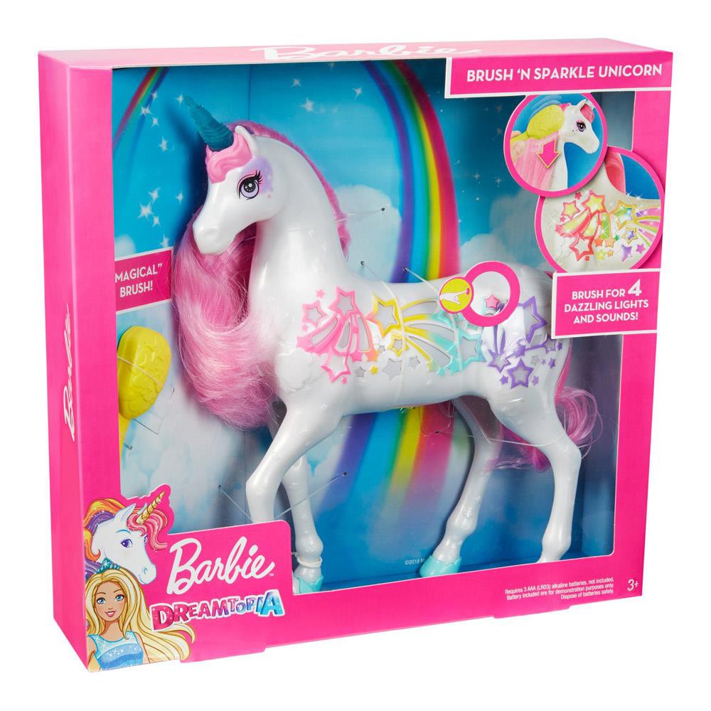 brush and sparkle barbie