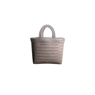 Hand Woven Bags / Beg Anyaman Plastik Lilac 1B