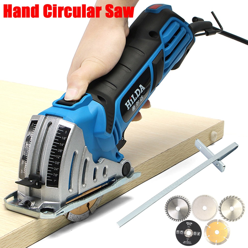 HILDA 500W Electric Portable Hand Circular Saw Power Wood ...