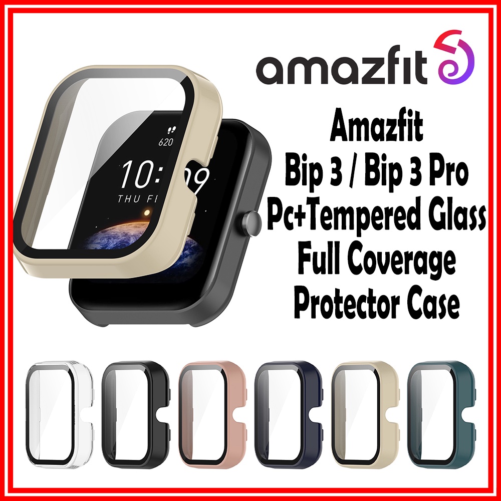 GIOPUEY Coque Compatible Avec Amazfit Bip 3/3 Pro, Film De Protection
