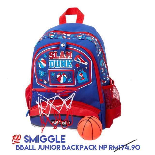 smiggle basketball backpack