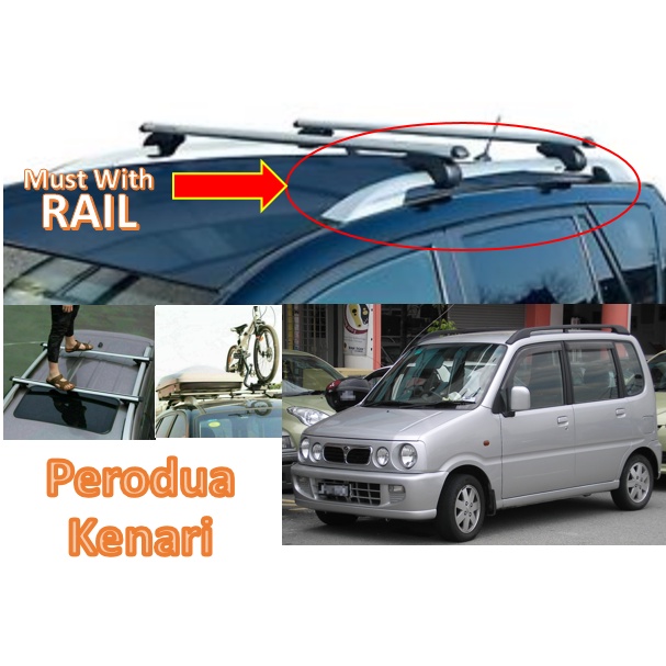 Perodua Kenari New Aluminium universal roof carrier Cross Bar Roof Rack Bar Roof Carrier Luggage Carrier
