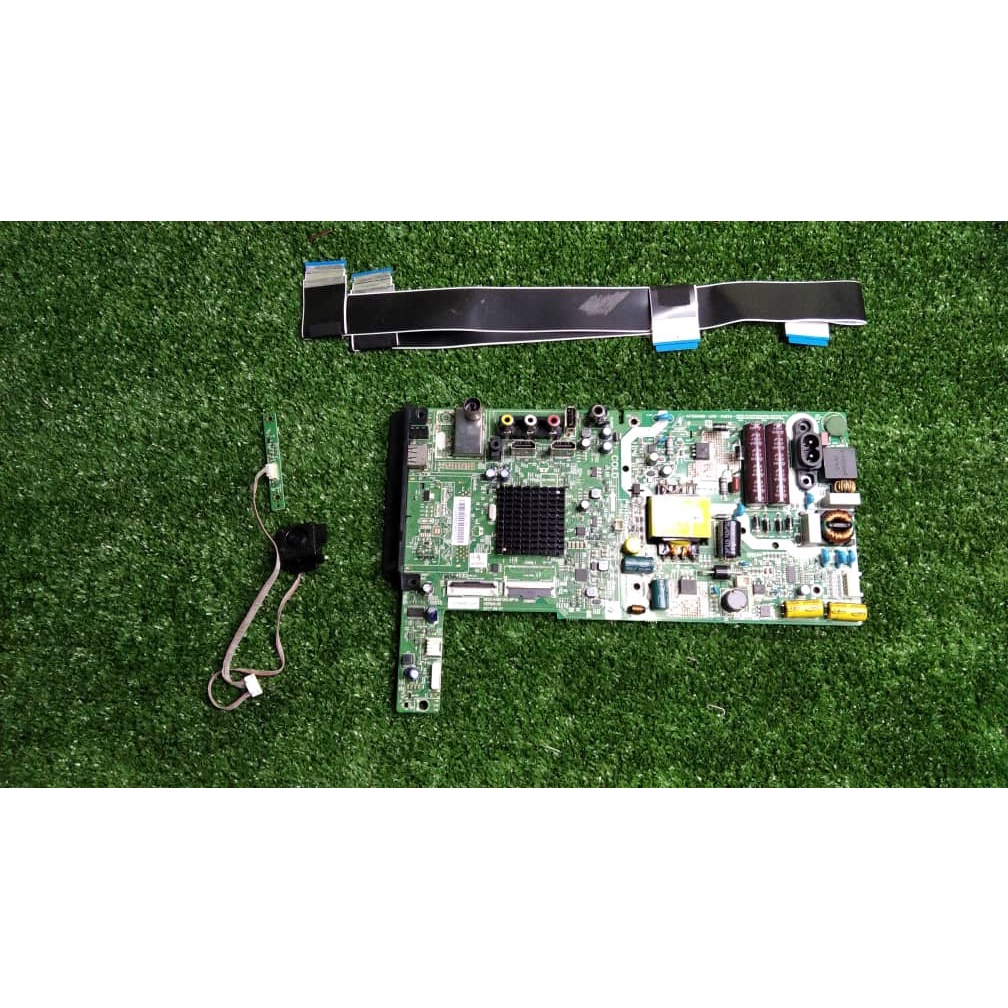 Toshiba 43L3750VM Mainboard, LVDS, Sensor n Cable. Used TV Spare Part