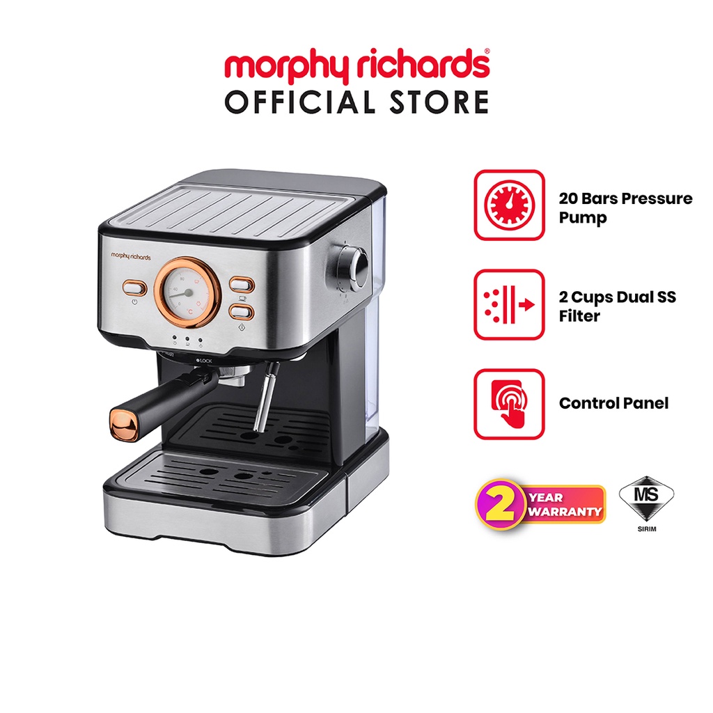 Morphy Richards Pressure Espresso Coffee Machine 20bars | 172EM1