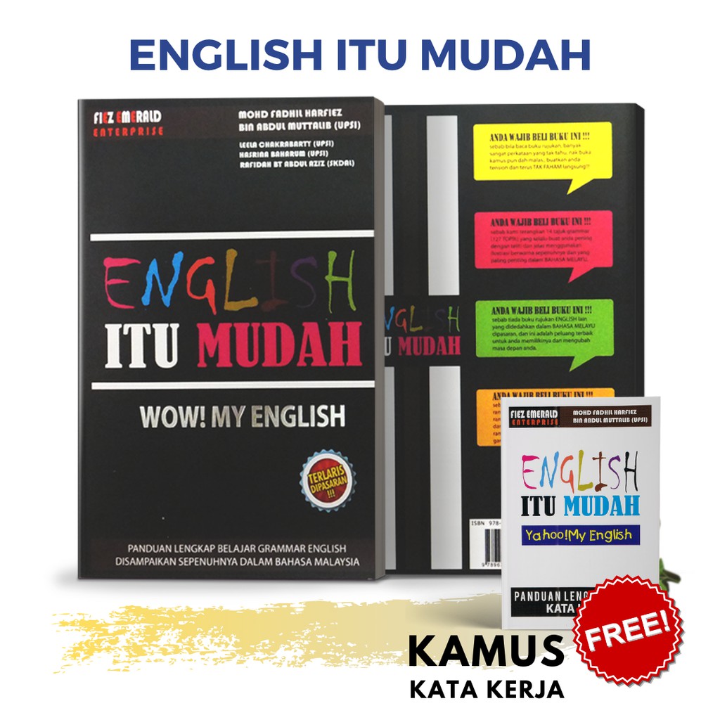 Ready Stock Kaedah Mudah Belajar English 500 Vocabulary English Itu Mudah Buku English Shopee Malaysia