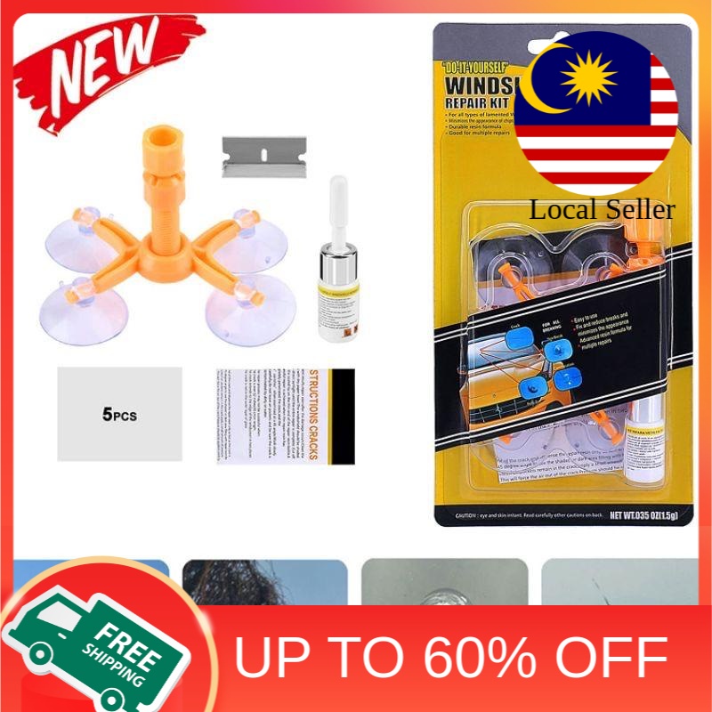 Have Premium (SHIP WITHIN 24 HOUR) Ubat Cermin Kereta Retak/Windshield Repair/Windshield Car Repair Set Reliable Vers... - Image 2
