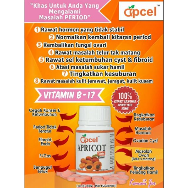 Apcel Haid Tidak Teratur Dah 2 3 Bulan Tak Datang Period Masalah Hormon Yg Telah Lama Shopee Malaysia