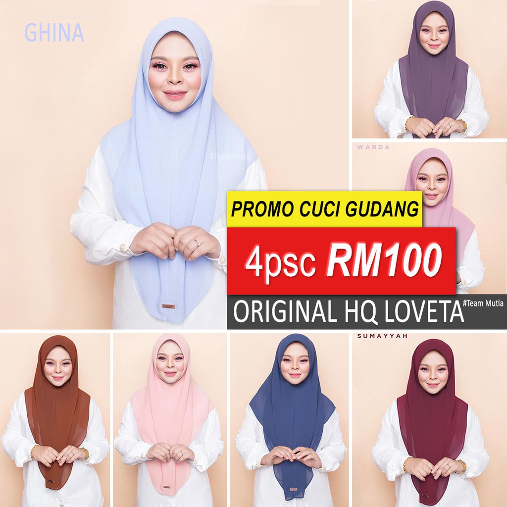 BUY 4 RM100 TUDUNG SARUNG BAWAL INSTANT CHIFFON LABUH ...