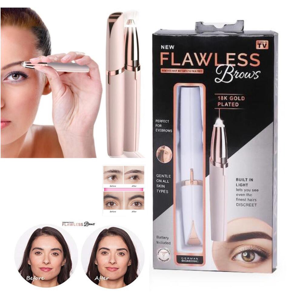 eyebrow trimmer with light