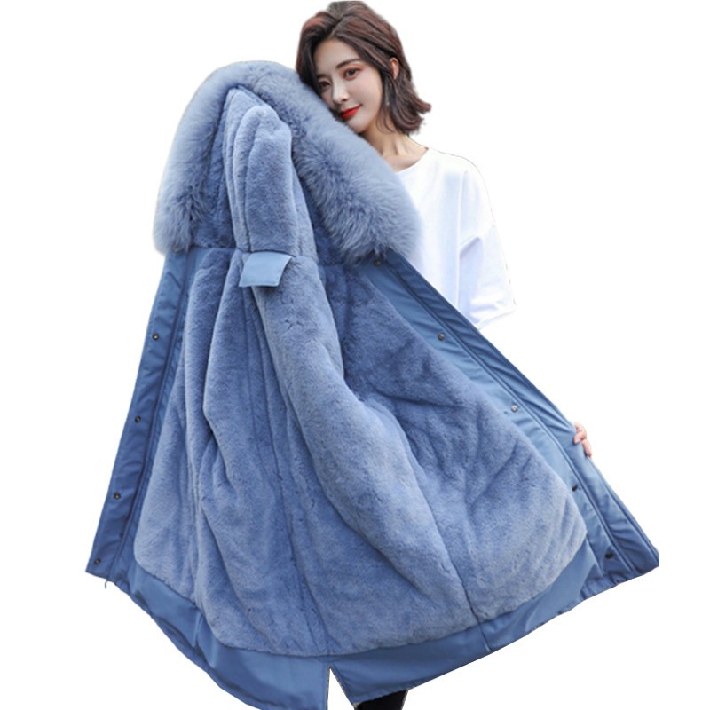 women's plus size coat with fur hood