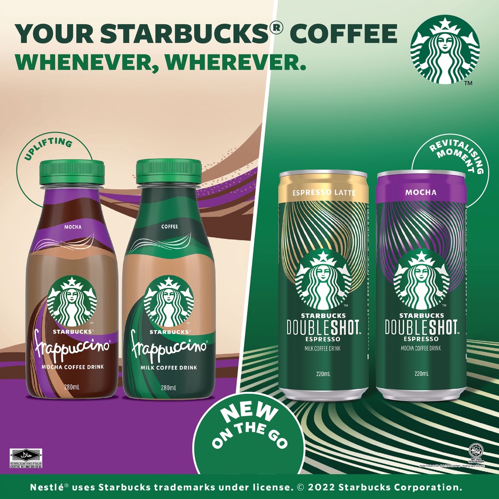 [Pack of 24] STARBUCKS ESPRESSO LATTE Doubleshot ReadytoDrink, 220ml