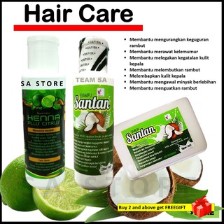 Syampu santan / syampu henna / sabun santan / hair care / hair shampoo / hair treatment/ syampu uban