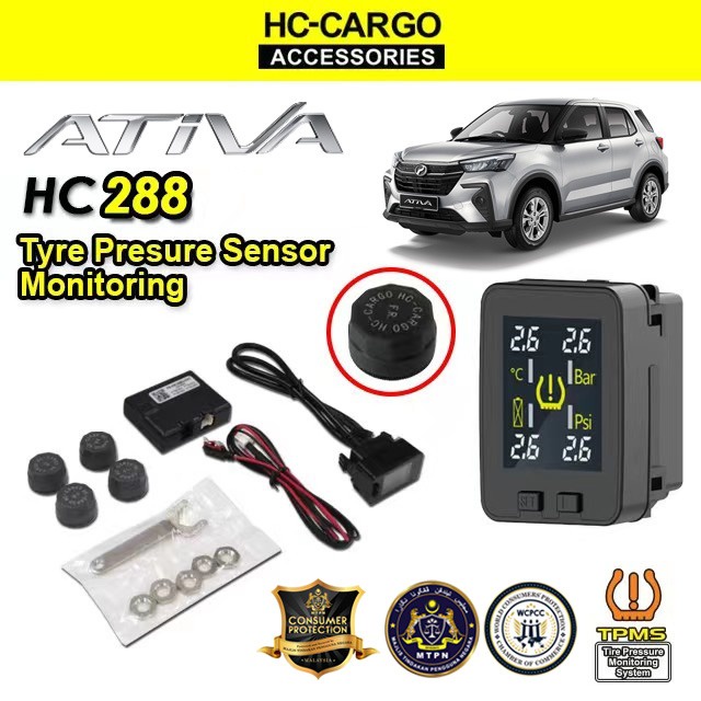 Tire Pressure Monitoring System TPMS BUILD IN WITH SIRIM CERTIFIED for