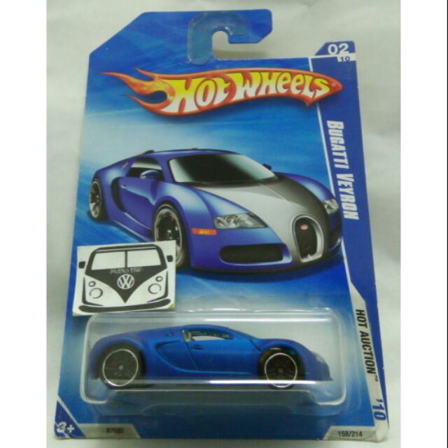 hot wheels blue bugatti veyron