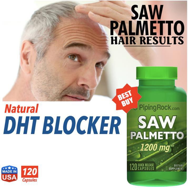 Saw Palmetto 1200mg 120caps (Hairloss, DHT Blocker, Balding) Shopee