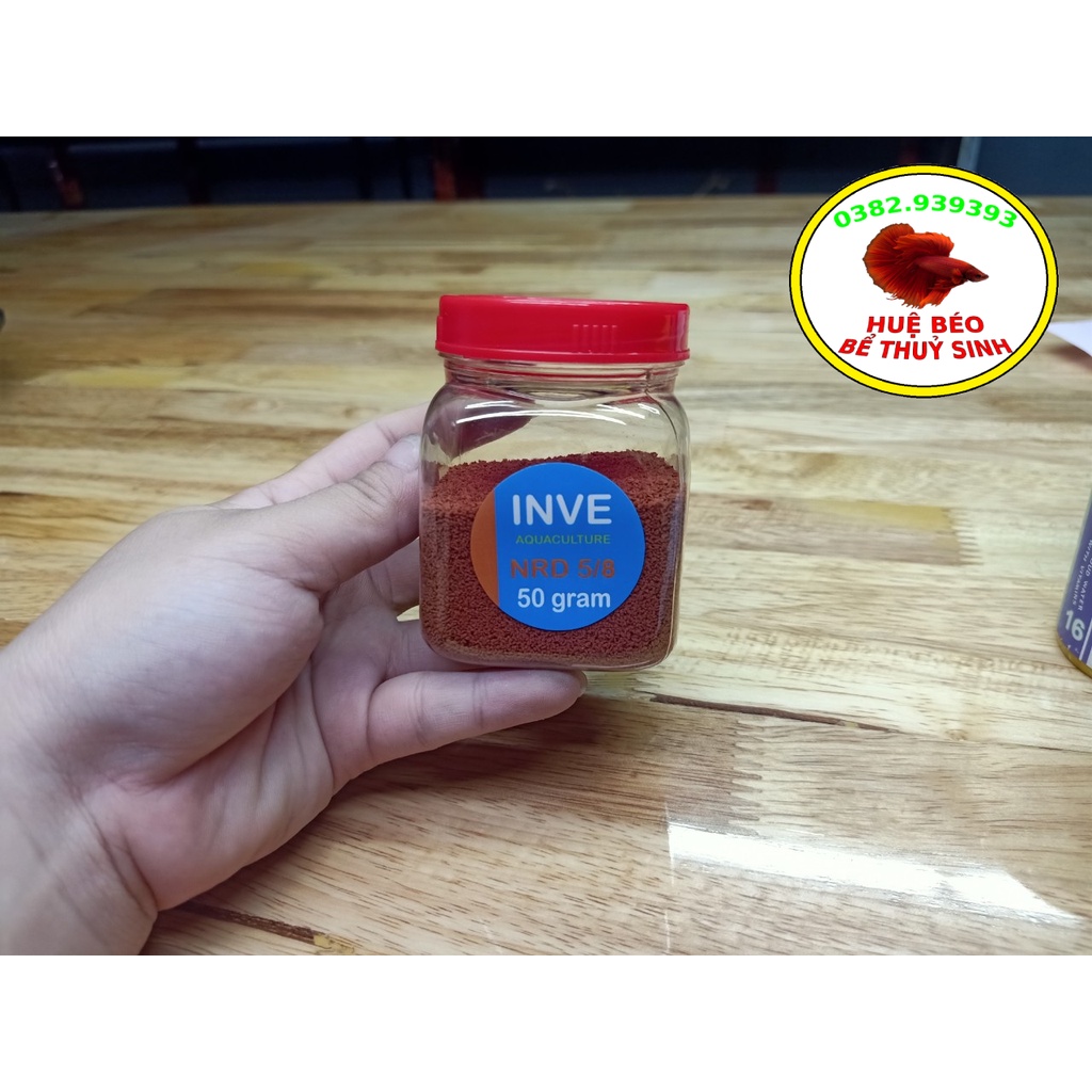 Inve 5/8 Thai bran fish food 50g for Betta fish, Guppy fish, small fish....Hue Beo