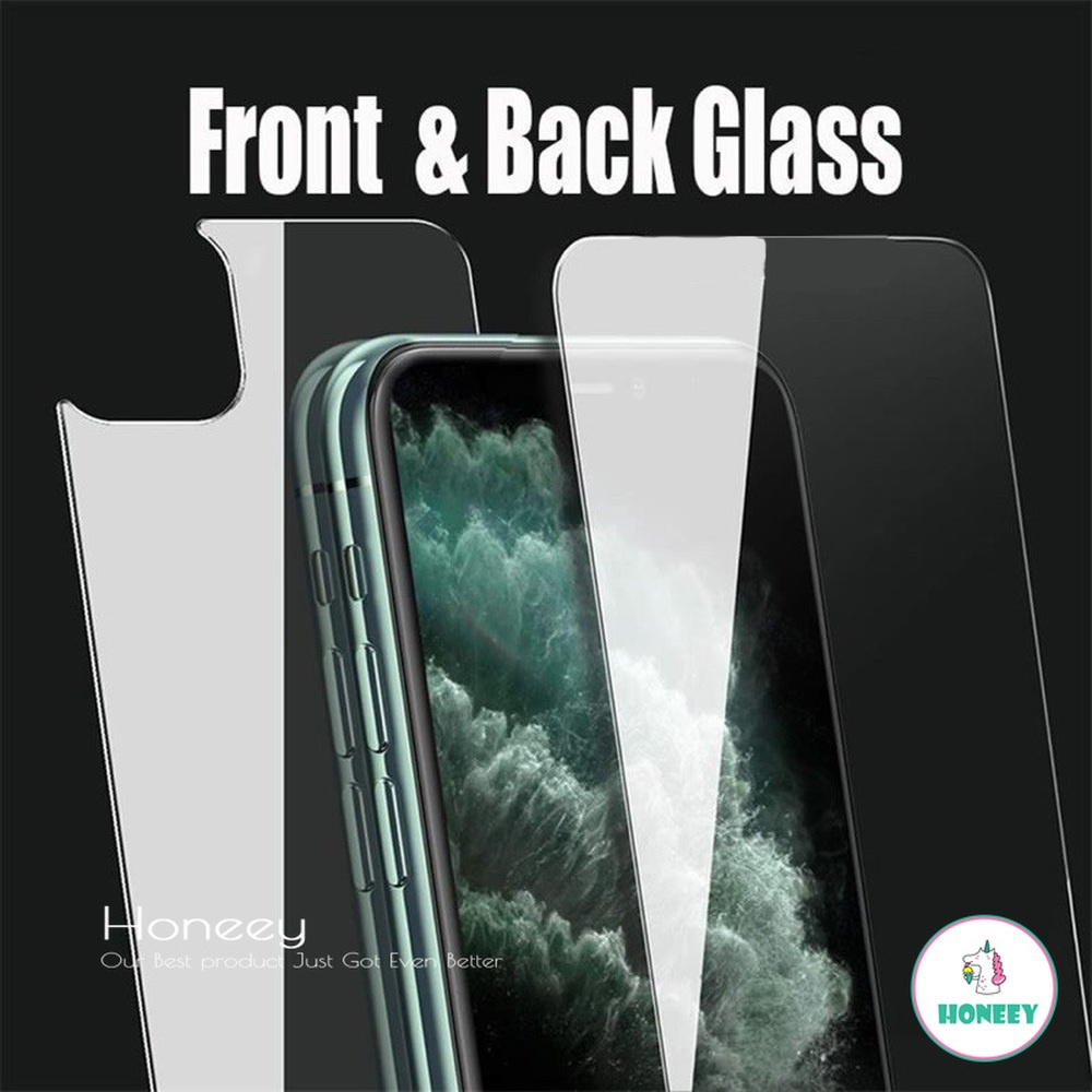 Luxury Front Back Tempered Glass Screen Protector For IPhone 12 11 Pro ...