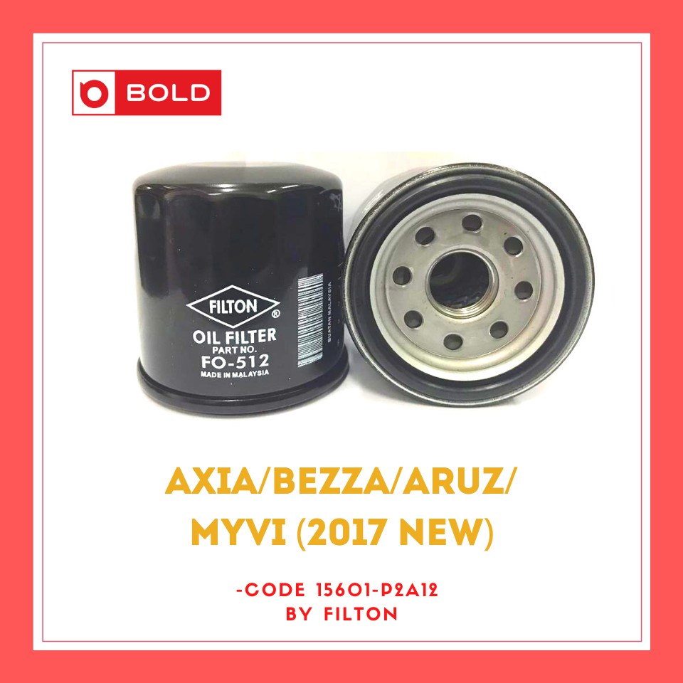 Perodua Engine Oil Filter for Axia/Bezza/Aruz/Myvi(2017 new) Brand