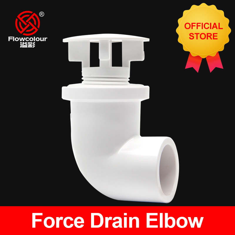 Flowcolour UPVC 2032mm Elbow Force Drain Coupling Aquarium Tank Garden