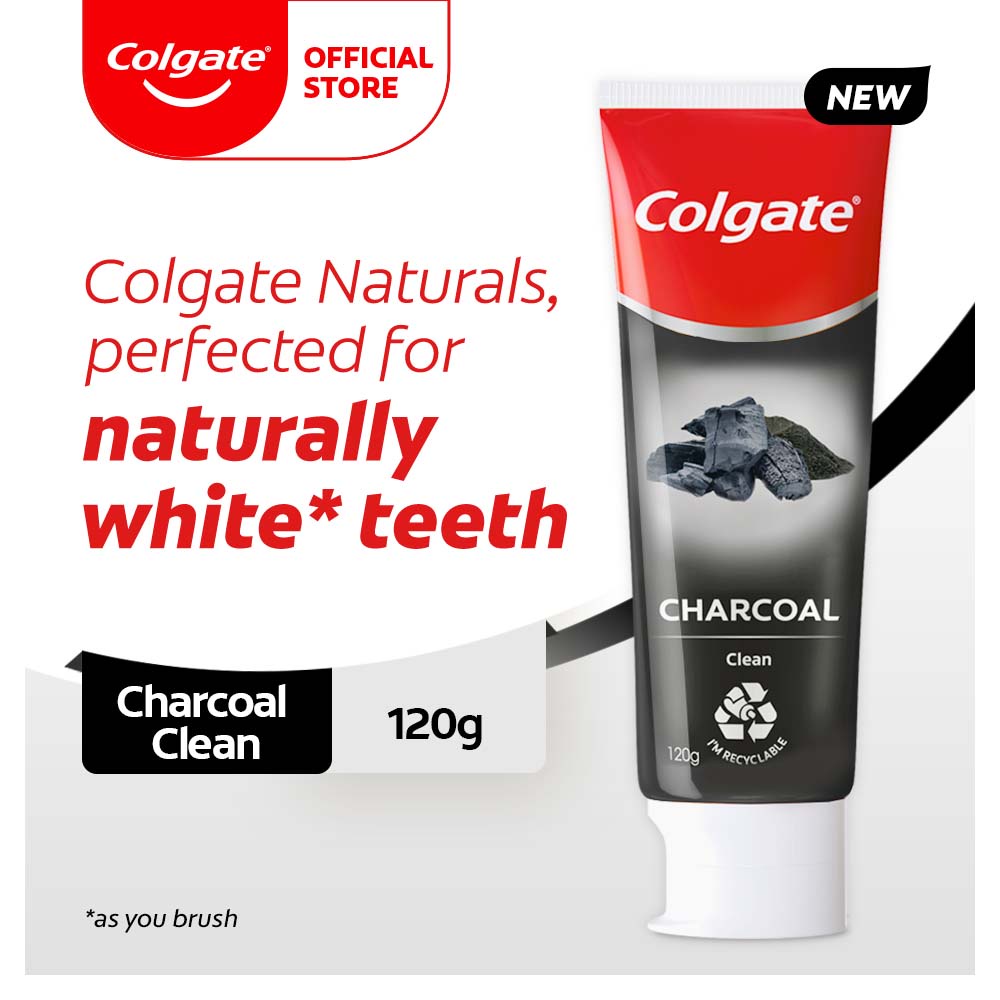 Colgate Naturals Pure Clean Charcoal Mint Toothpaste 120g Shopee Malaysia