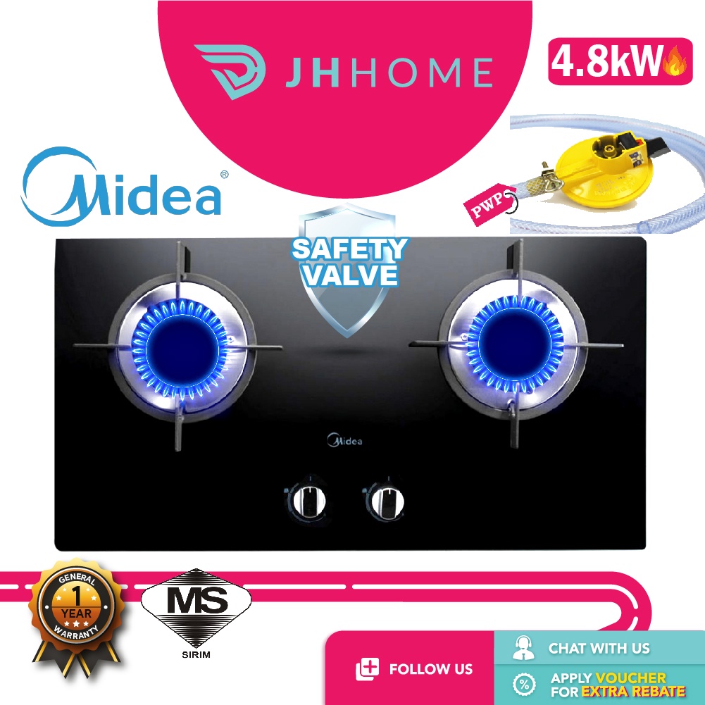 Midea Builtin Gas Hob Safety Valve Glass Hob Gas Leak Auto Cut Off MGH