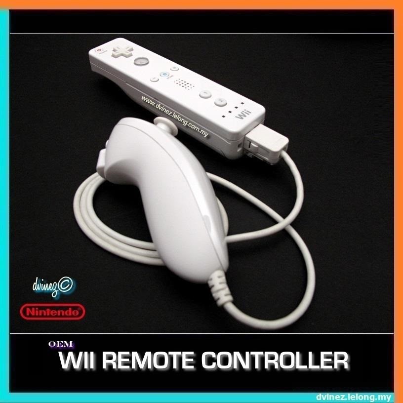 Nintendo Wii Wireless Remote Nunchuk Wiimote Bluetooth Motion Game