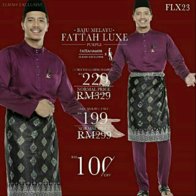  BAJU  MELAYU FATTAH  AMIN  Shopee Malaysia