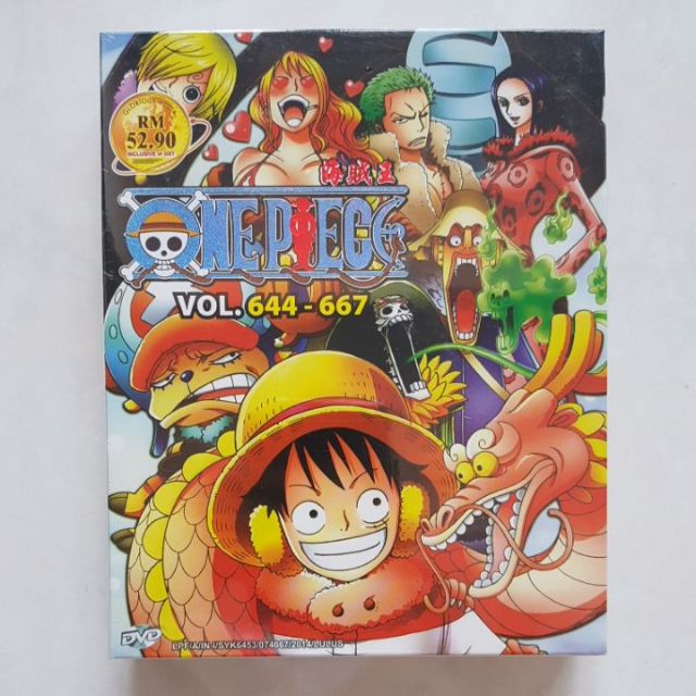 Anime Dvd One Piece Vol 644 667 Box 18
