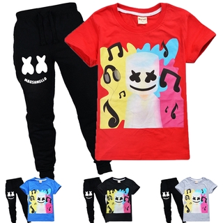 Marshmello Dj Music Kids Boys Girls Clothing Sets T Shirt - boy marshmello dj music cartoon roblox 3d t shirt for girls