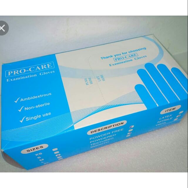 procare nitrile gloves