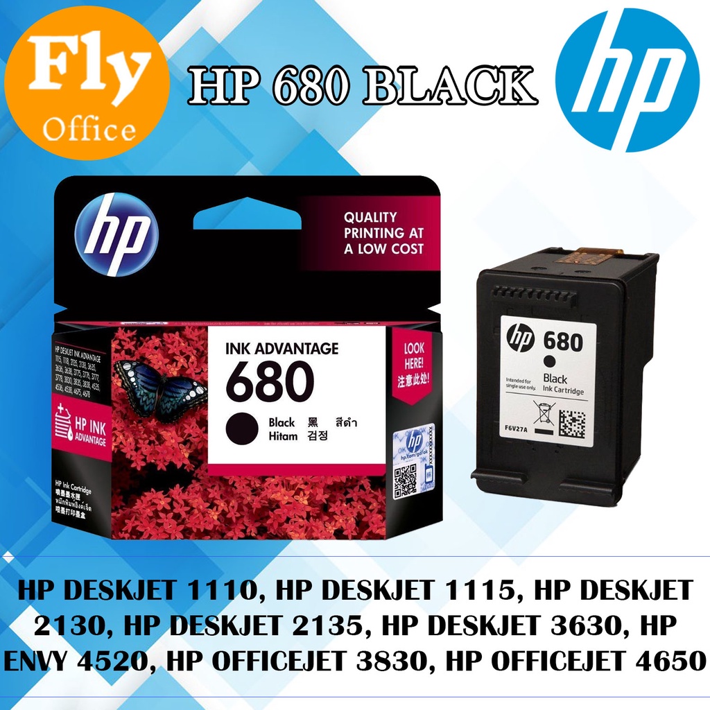 HP 680 Original Ink Cartridge HP DeskJet Ink Advantage 2135 2136 2675 2676 3630 3635 3636 | Shopee Malaysia