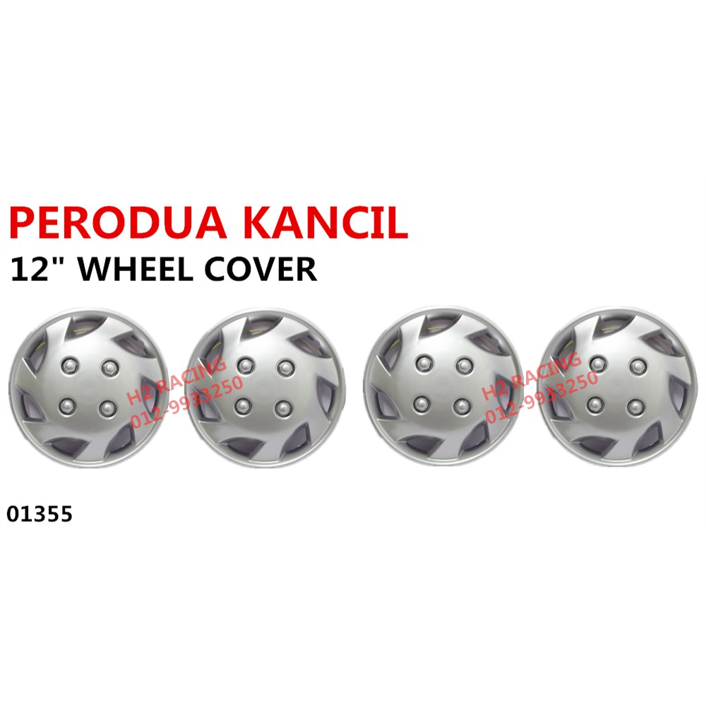 PERODUA KANCIL 4PCS 12INCI WHEEL COVER RIM SET VIVA MIRA 