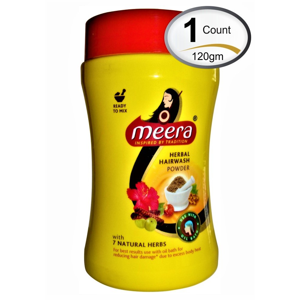 MEERA HERBAL HAIR WASH POWDER WITH 7 NATURAL HERBS 120G Shopee Malaysia