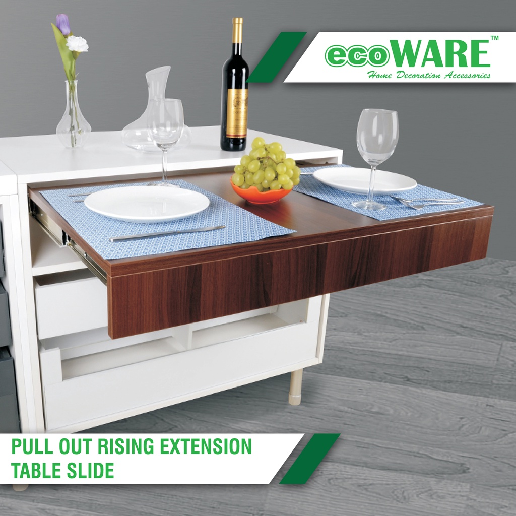 ecoWARE TBE02 Pull Out Rising Extension Table Slide Kitchen Furniture