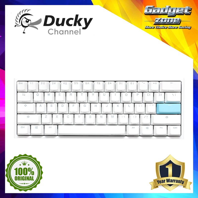 Ducky One 2 Mini White Rgb Mechanical Keyboard Shopee Malaysia