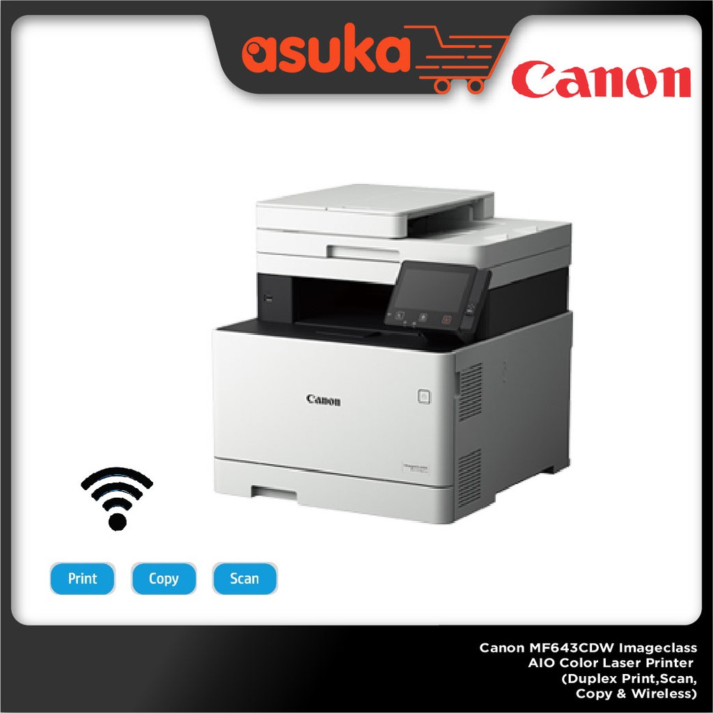 Canon MF643CDW Imageclass AIO Color Laser Printer (Duplex Print,Scan ...