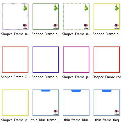 74 Simple Shopee Product Frame Template In Png Transparent Background Shopee Malaysia