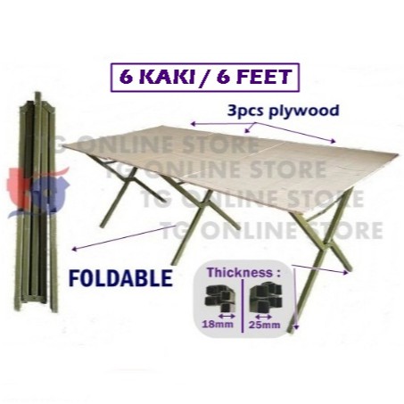 Night Market Foldable Table Pasar  Malam  Kaki Meja  Lipat  