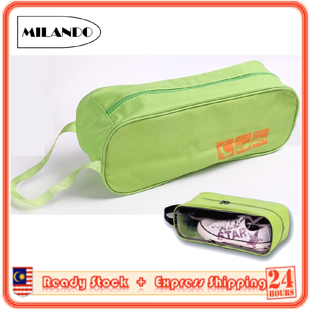 MILANDO Shoe Bag Travel Organizer Bag Shoe Storage Comestic Toiletries Bag Beg Kasut (Type 5)