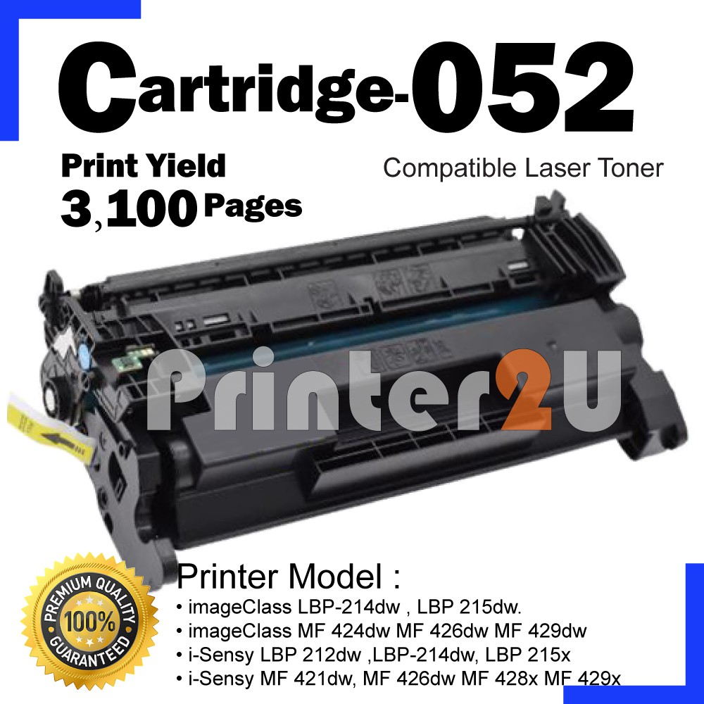 Compatible to Cano* Cartridge 052 LBP214dw LBP215dw MF426dw MF424dw MF429dw i-Sensy LBP212dw LBP215x MF421dw MF428x  ink