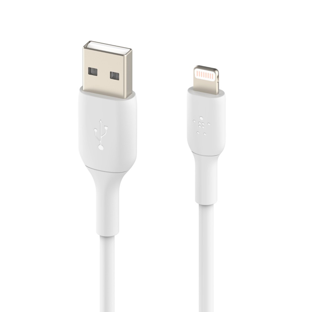 Original Belkin BOOST↑CHARGE™ Lightning Cable to USB-A Cable CAA001bt Black/White (15cm/1M/2M/3M) PVC